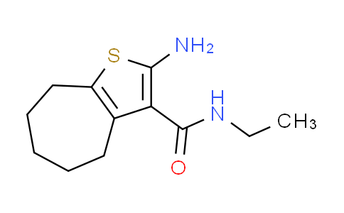 CAS No. 301321-98-2, 2-amino-N-ethyl-5,6,7,8-tetrahydro-4H-cyclohepta[b]thiophene-3-carboxamide