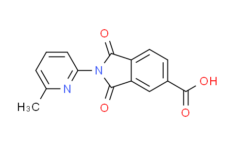 CAS No. 328549-51-5, 2-(6-methylpyridin-2-yl)-1,3-dioxoisoindoline-5-carboxylic acid