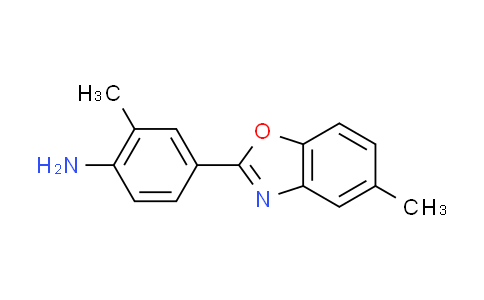 CAS No. 418808-71-6, 2-methyl-4-(5-methyl-1,3-benzoxazol-2-yl)aniline