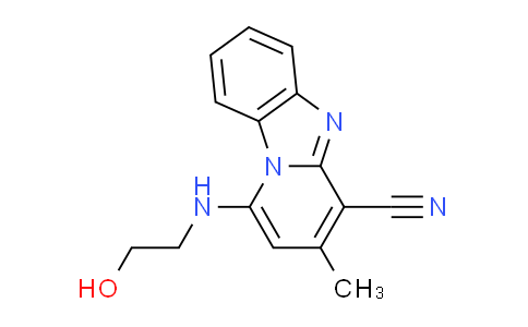 CAS No. 305331-46-8, 1-[(2-hydroxyethyl)amino]-3-methylpyrido[1,2-a]benzimidazole-4-carbonitrile