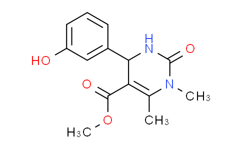 CAS No. 301319-88-0, methyl 4-(3-hydroxyphenyl)-1,6-dimethyl-2-oxo-1,2,3,4-tetrahydropyrimidine-5-carboxylate