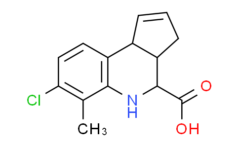 CAS No. 312713-96-5, 7-chloro-6-methyl-3a,4,5,9b-tetrahydro-3H-cyclopenta[c]quinoline-4-carboxylic acid