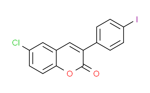CAS No. 332030-55-4, 6-chloro-3-(4-iodophenyl)-2H-chromen-2-one