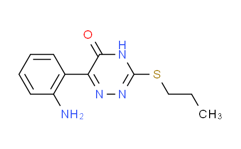CAS No. 419540-20-8, 6-(2-aminophenyl)-3-(propylthio)-1,2,4-triazin-5(4H)-one