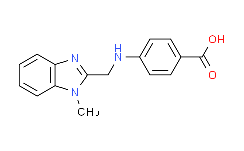 CAS No. 328559-27-9, 4-{[(1-methyl-1H-benzimidazol-2-yl)methyl]amino}benzoic acid