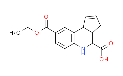 CAS No. 353484-61-4, 8-(ethoxycarbonyl)-3a,4,5,9b-tetrahydro-3H-cyclopenta[c]quinoline-4-carboxylic acid