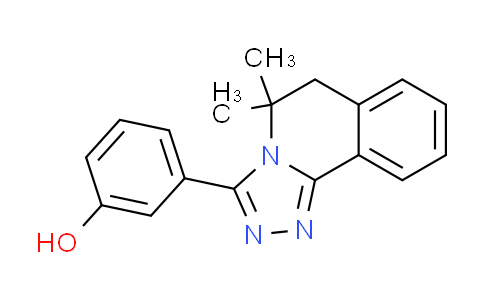 CAS No. 330998-71-5, 3-(5,5-dimethyl-5,6-dihydro[1,2,4]triazolo[3,4-a]isoquinolin-3-yl)phenol