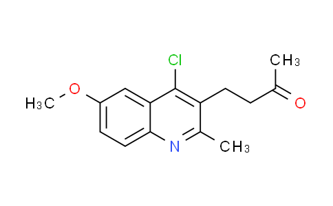 CAS No. 64375-68-4, 4-(4-chloro-6-methoxy-2-methylquinolin-3-yl)butan-2-one
