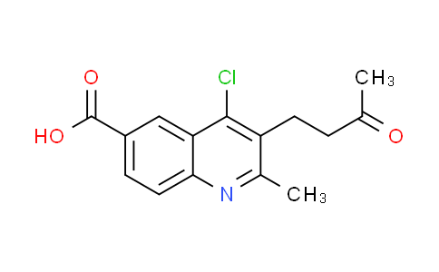 CAS No. 36164-39-3, 4-chloro-2-methyl-3-(3-oxobutyl)quinoline-6-carboxylic acid