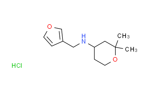 CAS No. 759452-40-9, N-(3-furylmethyl)-2,2-dimethyltetrahydro-2H-pyran-4-amine hydrochloride