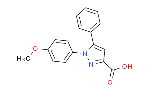 CAS No. 62160-80-9, 1-(4-methoxyphenyl)-5-phenyl-1H-pyrazole-3-carboxylic acid