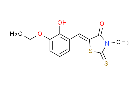 CAS No. 402932-19-8, (5Z)-5-(3-ethoxy-2-hydroxybenzylidene)-3-methyl-2-thioxo-1,3-thiazolidin-4-one