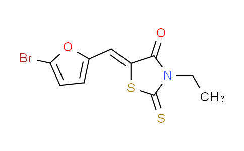 CAS No. 292075-95-7, (5Z)-5-[(5-bromo-2-furyl)methylene]-3-ethyl-2-thioxo-1,3-thiazolidin-4-one