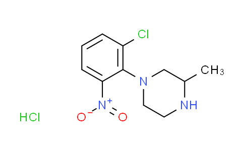 CAS No. 299426-30-5, 1-(2-chloro-6-nitrophenyl)-3-methylpiperazine hydrochloride