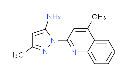 CAS No. 307342-03-6, 3-methyl-1-(4-methyl-2-quinolinyl)-1H-pyrazol-5-amine