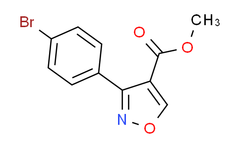 CAS No. 420805-61-4, methyl 3-(4-bromophenyl)isoxazole-4-carboxylate