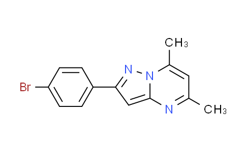 CAS No. 310422-24-3, 2-(4-bromophenyl)-5,7-dimethylpyrazolo[1,5-a]pyrimidine