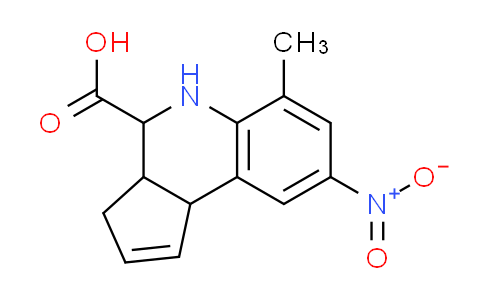 CAS No. 354815-34-2, 6-methyl-8-nitro-3a,4,5,9b-tetrahydro-3H-cyclopenta[c]quinoline-4-carboxylic acid