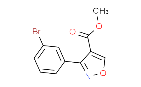CAS No. 267651-85-4, methyl 3-(3-bromophenyl)isoxazole-4-carboxylate