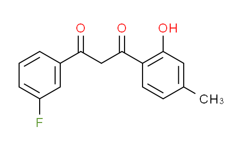 CAS No. 332103-27-2, 1-(3-fluorophenyl)-3-(2-hydroxy-4-methylphenyl)propane-1,3-dione