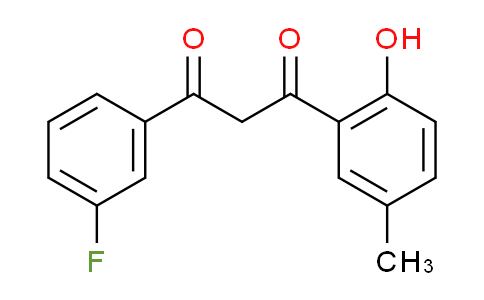 CAS No. 332103-25-0, 1-(3-fluorophenyl)-3-(2-hydroxy-5-methylphenyl)propane-1,3-dione