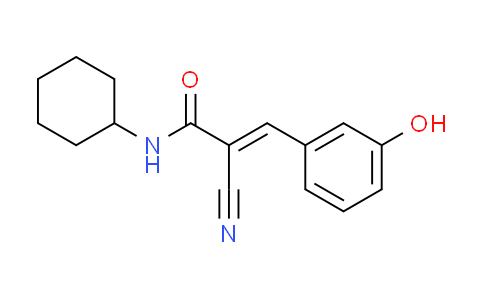 CAS No. 351893-99-7, (2E)-2-cyano-N-cyclohexyl-3-(3-hydroxyphenyl)acrylamide