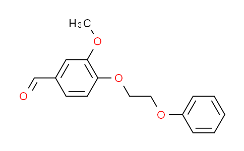 CAS No. 299936-09-7, 3-methoxy-4-(2-phenoxyethoxy)benzaldehyde