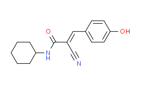 CAS No. 351894-04-7, (2E)-2-cyano-N-cyclohexyl-3-(4-hydroxyphenyl)acrylamide
