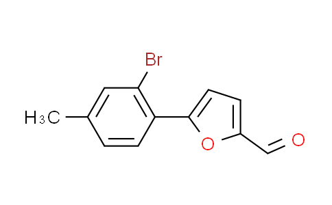 CAS No. 359810-48-3, 5-(2-bromo-4-methylphenyl)-2-furaldehyde