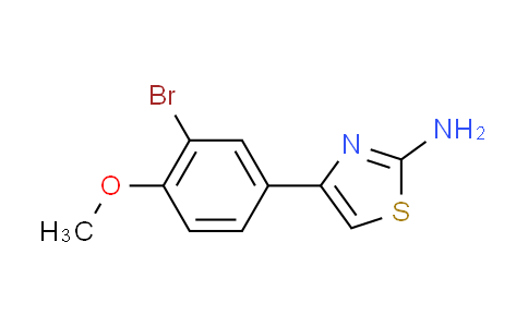 CAS No. 189011-00-5, 4-(3-bromo-4-methoxyphenyl)-1,3-thiazol-2-amine