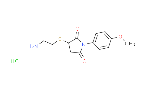 CAS No. 1047652-78-7, 3-[(2-aminoethyl)thio]-1-(4-methoxyphenyl)-2,5-pyrrolidinedione hydrochloride