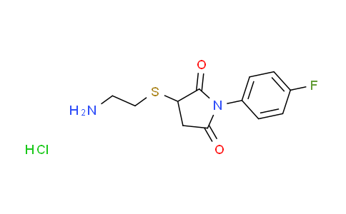 CAS No. 1048649-31-5, 3-[(2-aminoethyl)thio]-1-(4-fluorophenyl)-2,5-pyrrolidinedione hydrochloride