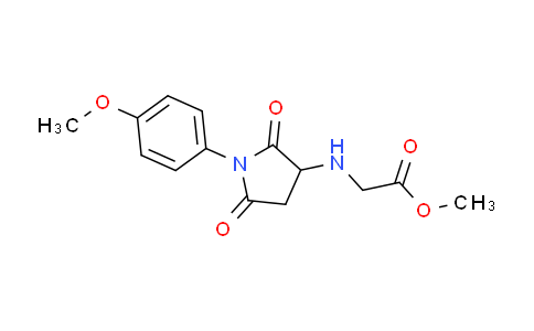 CAS No. 471917-79-0, methyl N-[1-(4-methoxyphenyl)-2,5-dioxopyrrolidin-3-yl]glycinate