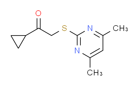 CAS No. 309280-14-6, 1-cyclopropyl-2-[(4,6-dimethylpyrimidin-2-yl)thio]ethanone
