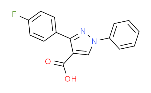CAS No. 370098-34-3, 3-(4-fluorophenyl)-1-phenyl-1H-pyrazole-4-carboxylic acid