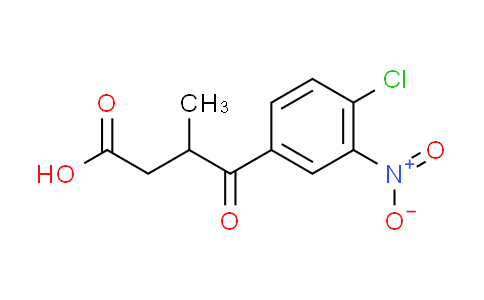CAS No. 85633-96-1, 4-(4-chloro-3-nitrophenyl)-3-methyl-4-oxobutanoic acid