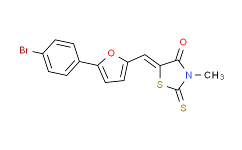 CAS No. 312926-36-6, (5Z)-5-{[5-(4-bromophenyl)-2-furyl]methylene}-3-methyl-2-thioxo-1,3-thiazolidin-4-one