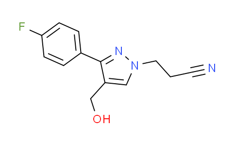 CAS No. 379223-82-2, 3-[3-(4-fluorophenyl)-4-(hydroxymethyl)-1H-pyrazol-1-yl]propanenitrile