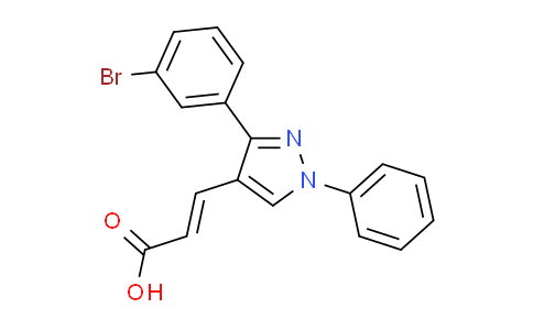CAS No. 372107-21-6, (2E)-3-[3-(3-bromophenyl)-1-phenyl-1H-pyrazol-4-yl]acrylic acid