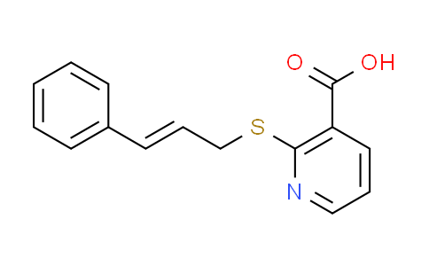 CAS No. 324779-96-6, 2-{[(2E)-3-phenylprop-2-en-1-yl]thio}nicotinic acid