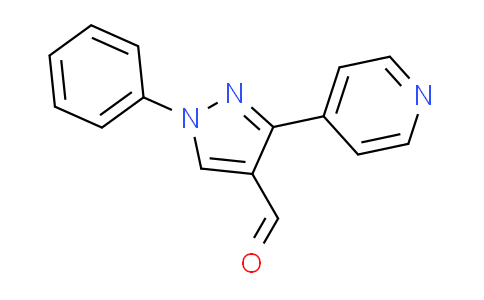 CAS No. 371917-81-6, 1-phenyl-3-pyridin-4-yl-1H-pyrazole-4-carbaldehyde