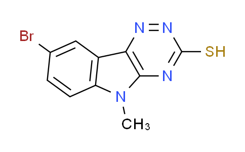 CAS No. 23563-33-9, 8-bromo-5-methyl-5H-[1,2,4]triazino[5,6-b]indole-3-thiol