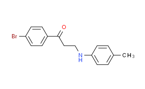CAS No. 37155-15-0, 1-(4-bromophenyl)-3-[(4-methylphenyl)amino]propan-1-one