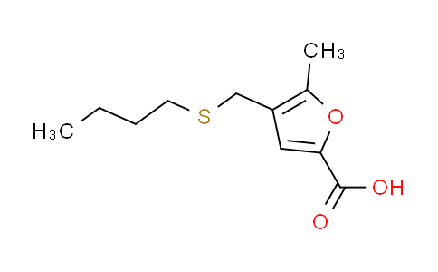 CAS No. 462075-93-0, 4-[(butylthio)methyl]-5-methyl-2-furoic acid