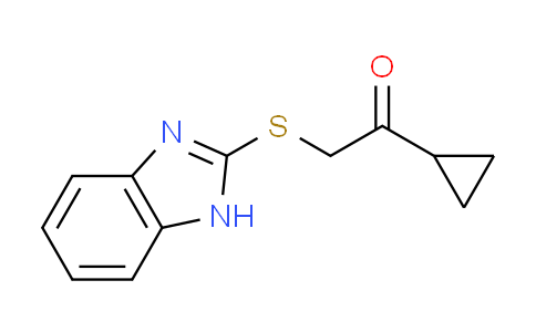 CAS No. 27784-55-0, 2-(1H-benzimidazol-2-ylthio)-1-cyclopropylethanone