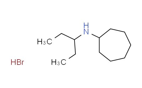 CAS No. 1609400-67-0, N-(1-ethylpropyl)cycloheptanamine hydrobromide