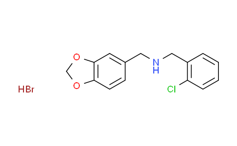 CAS No. 1609404-15-0, (1,3-benzodioxol-5-ylmethyl)(2-chlorobenzyl)amine hydrobromide