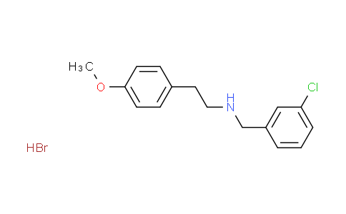 CAS No. 1609396-48-6, N-(3-chlorobenzyl)-2-(4-methoxyphenyl)ethanamine hydrobromide