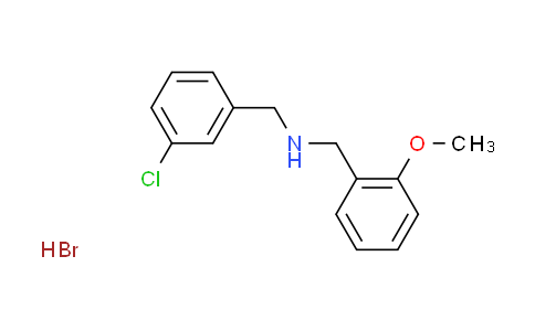 CAS No. 1609400-73-8, (3-chlorobenzyl)(2-methoxybenzyl)amine hydrobromide