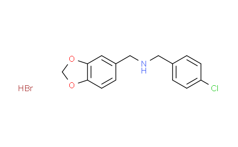 CAS No. 1609403-55-5, (1,3-benzodioxol-5-ylmethyl)(4-chlorobenzyl)amine hydrobromide